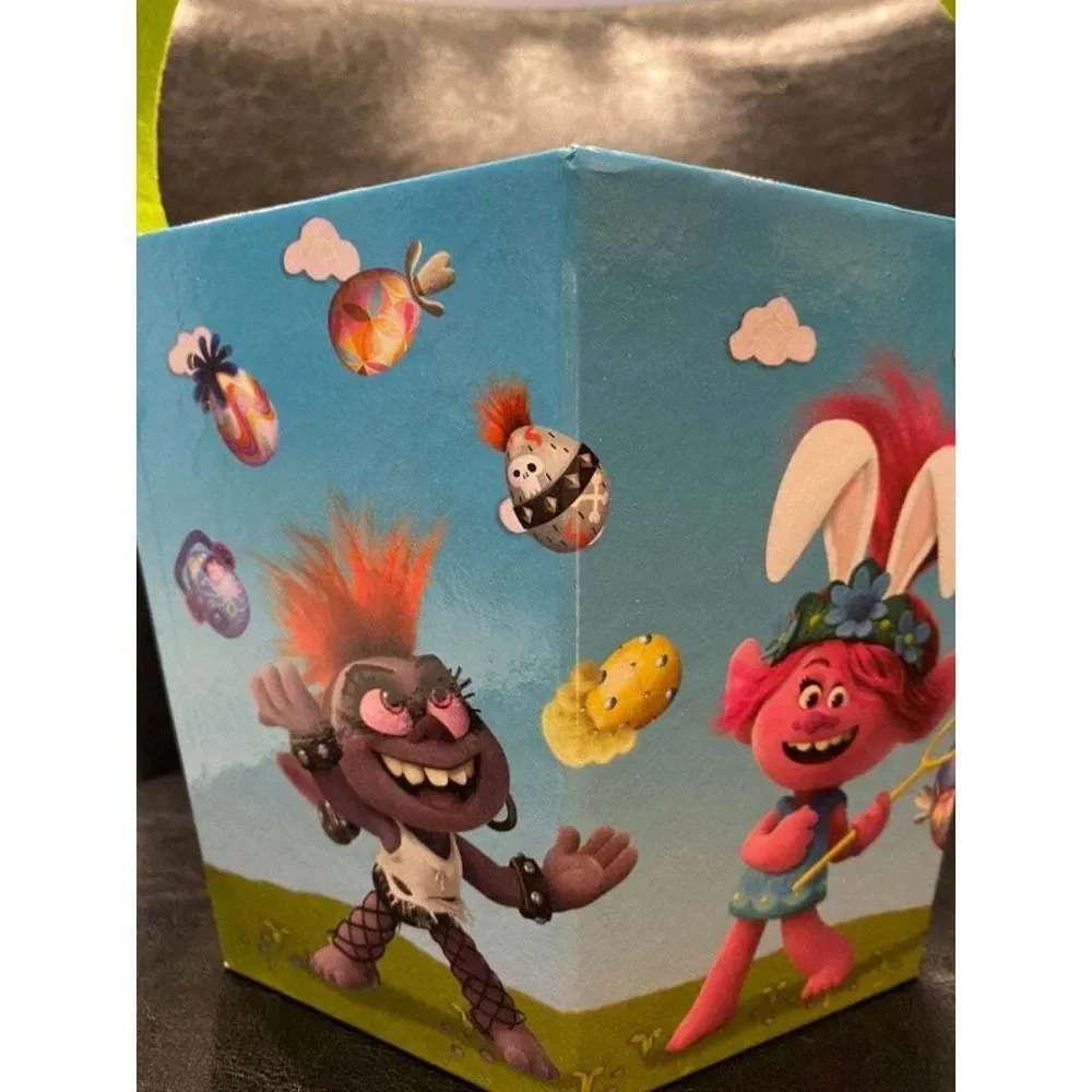 EASTER EGG CANDY BASKET- TROLLS WORLD TOUR - BRAND NEW- NEVER USED